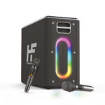 HiFuture MusicBox Bluetooth 100W TWS Çift Mikrofonlu Taşınabilir Karaoke Sistemi Kablosuz Hoparlör Siyah - Görsel 5