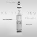 HiFuture Wedge Bluetooth 5.3 50W Kablosuz Ayaklı Ev Hoparlörü Açık Kahverengi - Görsel 4