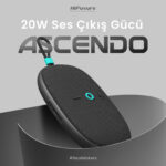 HiFuture ASCENDO Bluetooth 5.3 20W Ses Gücü IPX7 Su Geçirmez Stereo Taşınabilir Kablosuz TWS Hoparlör Latte - Görsel 2